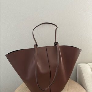 Sezane Mara chocolate Brown Bag